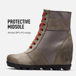 Sorel Women's Lexie Wedge Felt 5 Touchy-quarry