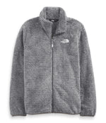 THE NORTH FACE Girls' Suave Oso Fleece Jacket, Meld Grey Stripe, Large