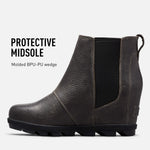 Sorel Women's Joan of Arctic Wedge II Chelsea Boot - Light Rain - Waterproof - Quarry - Size 7.5
