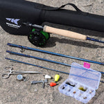 KastKing Emergence Fly Fishing Combo,4 Wt,8ft 6in, Half Handle ,Rod (8+1),3 or 4 Reel