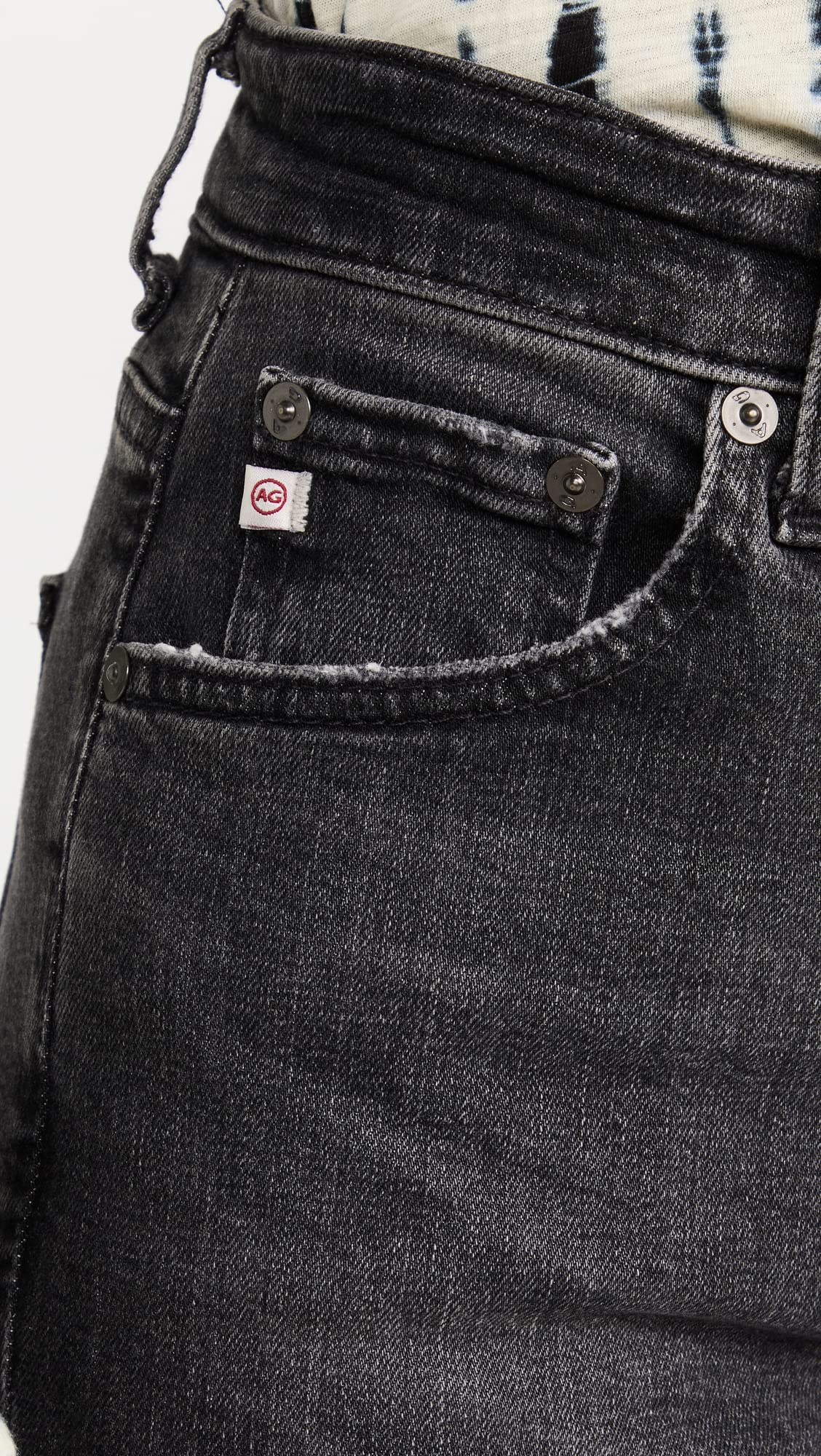 AG Adriano Goldschmied Women's Kinsley High Rise Pop Crop Jeans, 10 Years Bonfire, 30