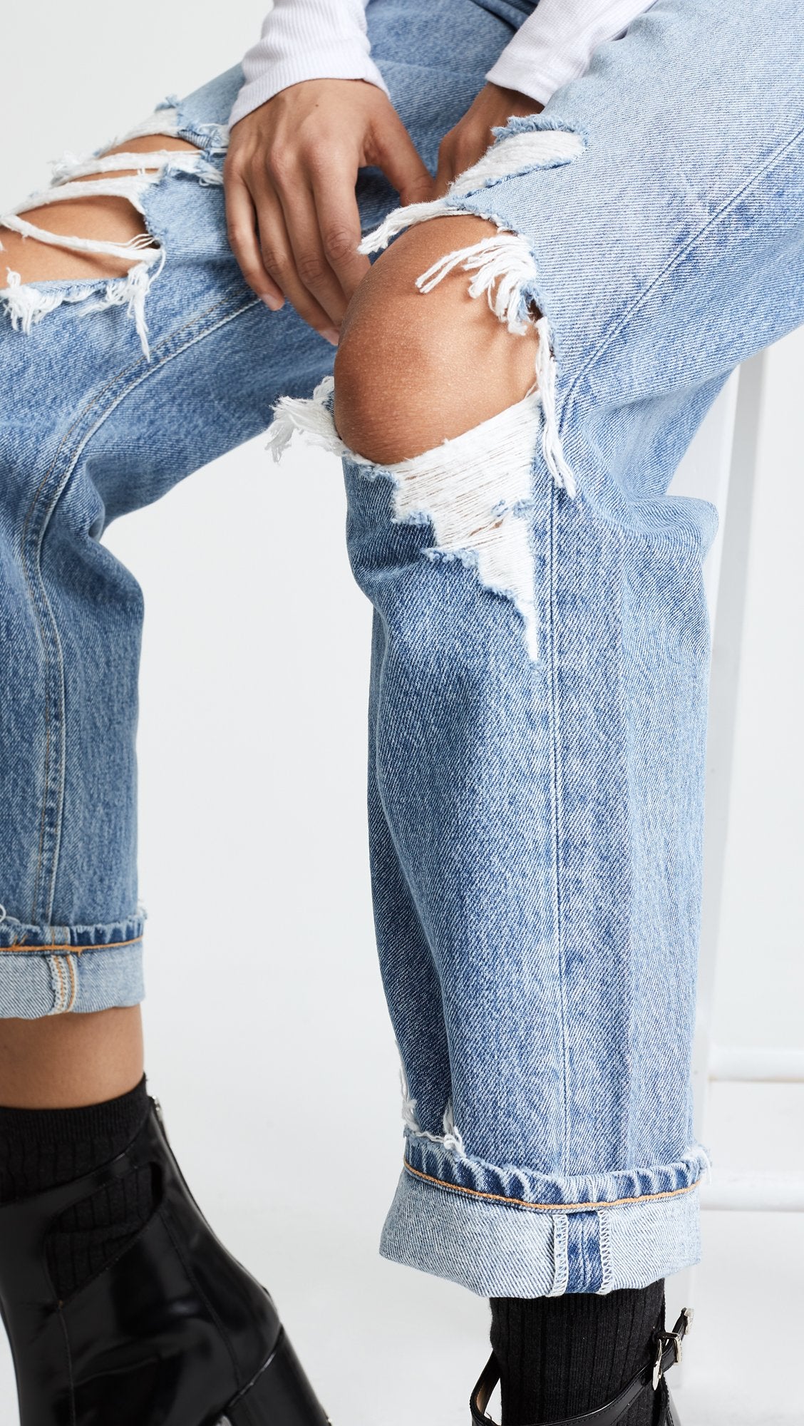 AGOLDE Women's 90s Mid Rise Straight Fit Jeans, Fall Out, Blue, 28