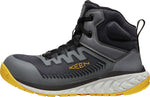 KEEN Utility Men's Arvada Mid Height Composite Toe Breathable Industrial Work Sneaker 14 Wide Black/Keen Yellow