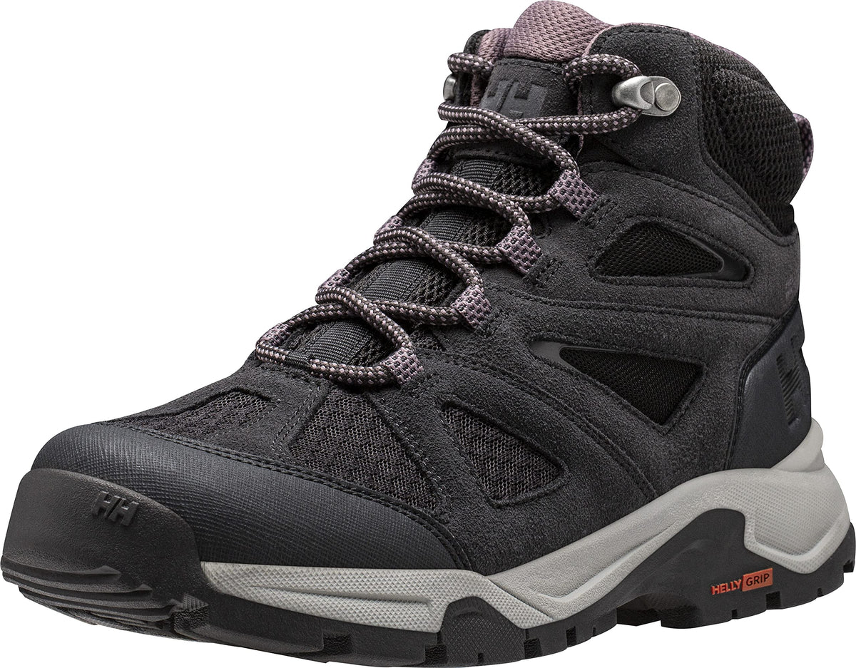 Helly-Hansen Womens Switchback Trail HT Lightweight Supportive Waterproof Hiking Boot, 990 Black/Sparrow Grey, 7F