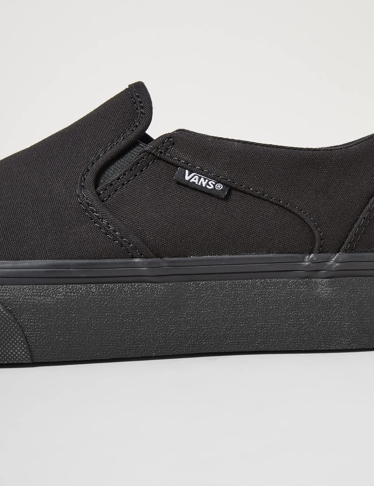 Vans Women's Asher Platform Sneaker, Canvas Black Black, 8