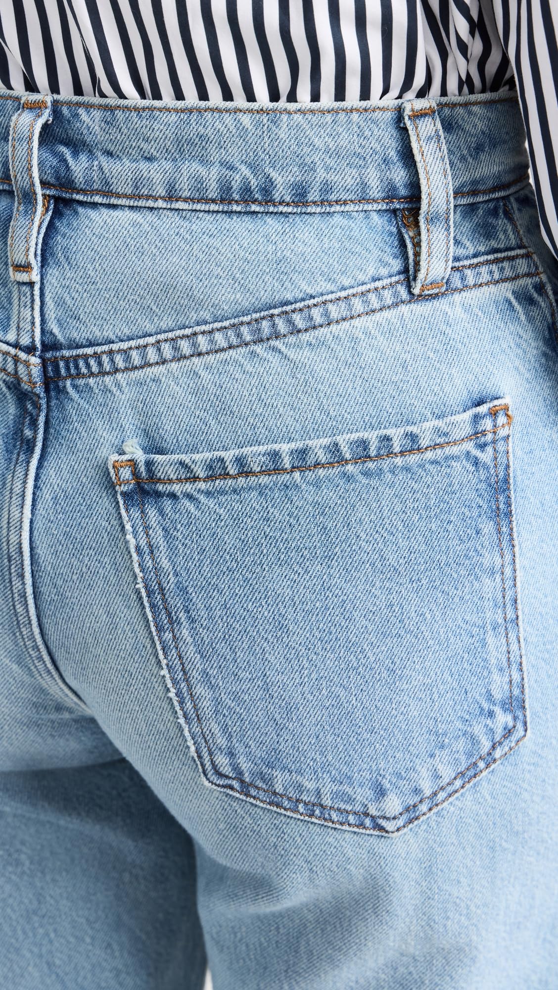 FRAME Women's Petite Le Pixie Jane Jeans, Weston, Blue, 27