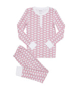 Roller Rabbit Hathi Pajamas (Infant/Toddler/Little Kids/Big Kids) Pink 12-18 Months
