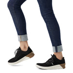 Sorel Women's Out 'N About III Plus Lace Sneaker — Waterproof Suede Sneakers 10 Black