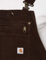 Carhartt Women's Rugged Flex Loose Fit Canvas Bib Overall XX-Large Tall Dark Brown