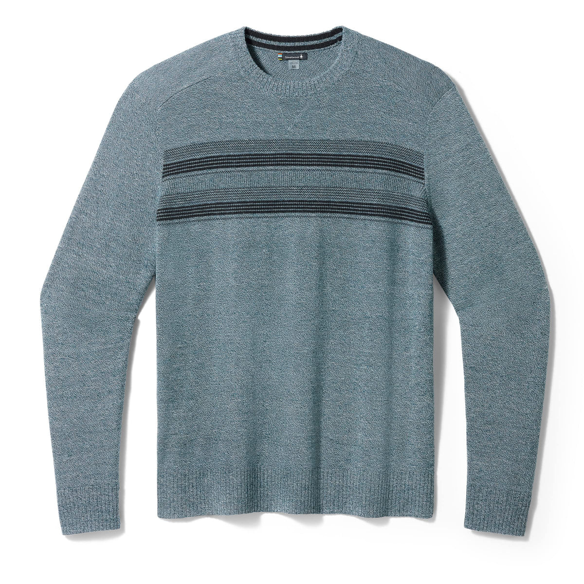 Smartwool Men's Sparwood Stripe Crew Sweater Twilight Blue Marl L