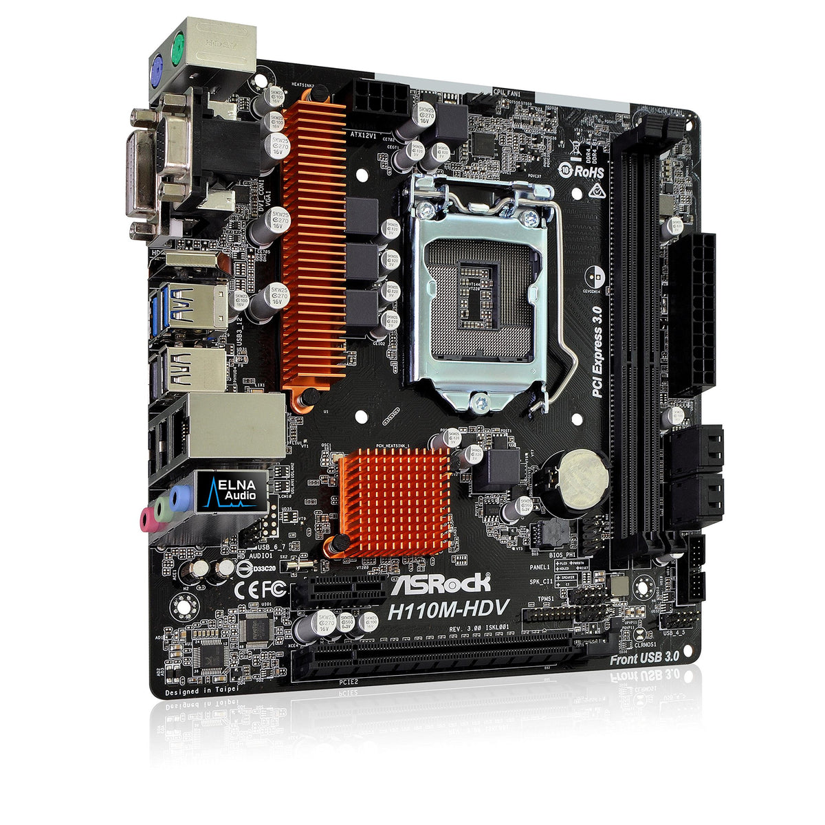 ASRock MB 1151 H110M-HDV 3.0 (D,HDMI,USB3)