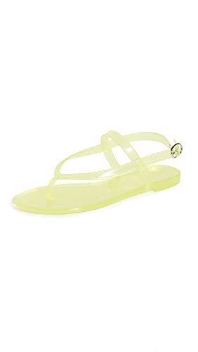 Stuart Weitzman Women's Summer Jelly Sandals, Electric Lime, Yellow, 8 Medium US