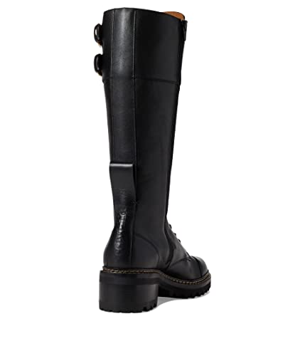 See by Chloe Mallory Combat Over-The-Knee Boot Black EU 37.5 (US Women's 7.5) M