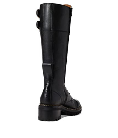 See by Chloe Mallory Combat Over-The-Knee Boot Black EU 37.5 (US Women's 7.5) M