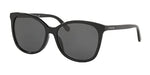 Coach HC8271U 500287 57MM Black/Dark Grey Square Sunglasses for Women + BUNDLE with Designer iWear Eyewear Kit