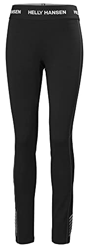 Helly-Hansen Womens LIFA Merino Lightweight Base Layer Pant, 990 Black, Medium