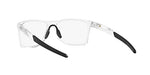 Oakley Men's Ox8173 Activate Square Prescription Eyewear Frames, Polished Clear/Black/Demo Lens, 55 mm