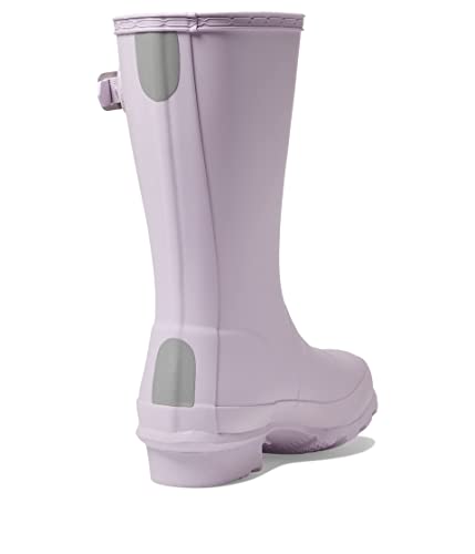Hunter Kids Original Kids' Classic Rain Boot for Little, and Big Kid - Natural Rubber Construction, Stylish and Comfy Boots Temp Mauve 4 Big Kid M