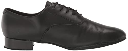 Very Fine Men's Wide Adrian Leather Ballroom Salsa Tango Waltz Latin Smooth Swing Dance Shoe Black US 6.5 Wide