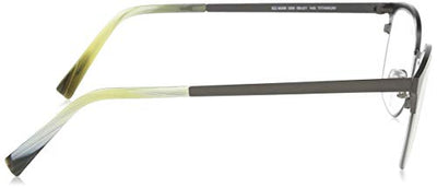Ermenegildo Zegna EZ5038 009 Mens Matte Gunmetal/Horn 50 mm Eyeglasses - Matte Gunmetal/Horn - Matte Gunmetal/Horn