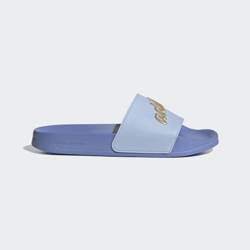 adidas Adilette Shower Blue Dawn/Gold Metallic 8 B (M)