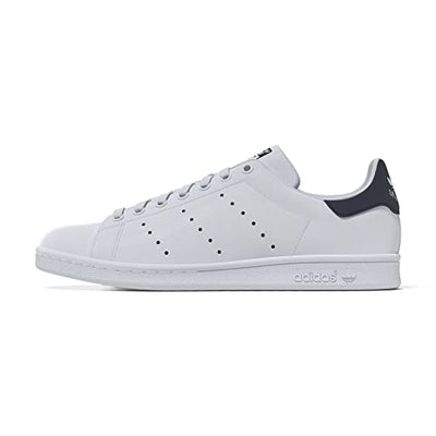 adidas Originals Men's Stan Smith Gymnastics Shoe, FTWR White FTWR White Collegiate Navy, 8.5