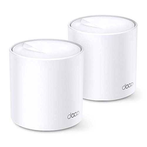Certified Refurbished TP-Link Deco WiFi 6 Mesh WiFi System (Deco X20) - Covers up to 4000 Sq.Ft. Replaces Wireless Internet Routers and Extenders, 2-Pack (Renewed)