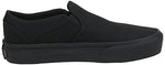 Vans Women's Asher Platform Slip-On Sneaker, Canvas Black Black, 10