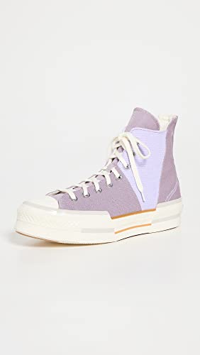 Converse Women's Chuck 70 Plus Sneakers, LucidLilac/VaporViolet/Egret, Purple, Blue, 8.5 Medium US