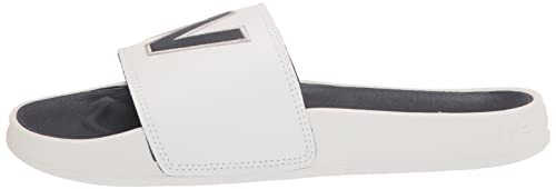 New Balance Men's 200 V1 Slide Sandal, White/Navy, 9