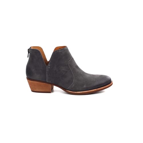 KORK-EASE Women's Skye Leather Ankle Bootie (Grey Grafite Distressed, 7.5M US)