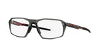 Oakley Men's Ox8170 Tensile Square Prescription Eyewear Frames, Satin Grey Smoke/Demo Lens, 56 mm