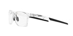 Oakley Men's Ox8173 Activate Square Prescription Eyewear Frames, Polished Clear/Black/Demo Lens, 55 mm