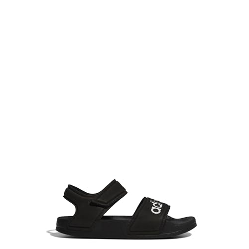 adidas Adilette Sandal K Core Black/White Synthetic 1 US Child