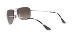 Ray-Ban RB3543 Chromance Aviator Sunglasses, Silver/Polarized Grey Mirrored Silver, 59 mm + 0