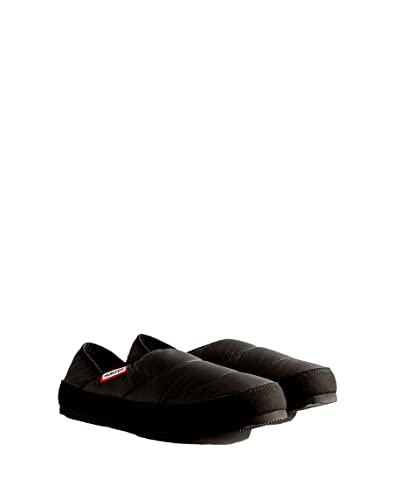 Hunters Boots Women's Puffer Slippers, Black, 10 Medium US