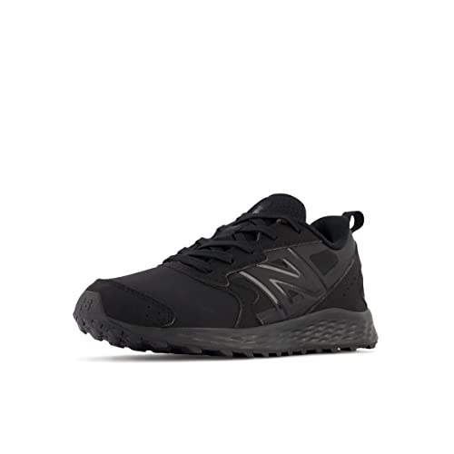 New Balance Kid's Fresh Foam 650 V1 Lace-up Running Shoe, Black/Black, 1 Little Kid