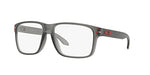 Oakley Men's Ox8100f Holbrook Rx Low Bridge Fit Square Prescription Eyewear Frames, Satin Grey Smoke/Demo Lens, 56 mm