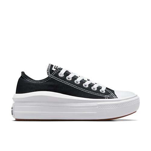 Converse Women's Sneaker, Black White White, 7
