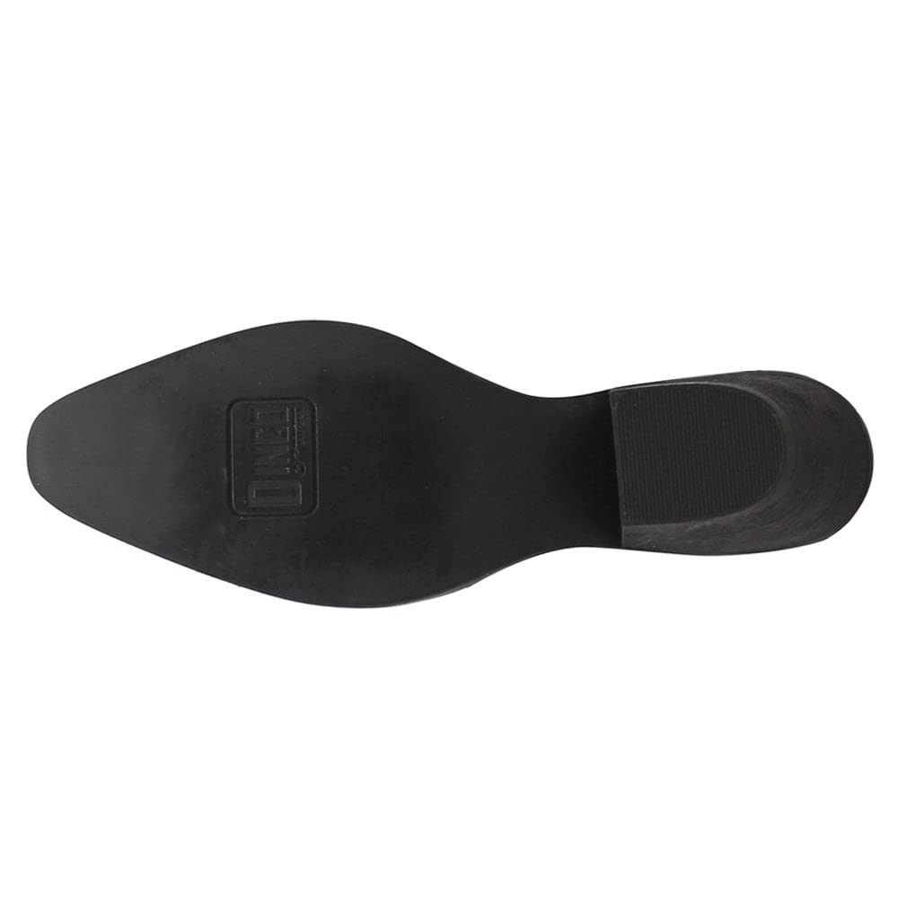 Dingo Women's Masquerade Hardness Studded Western Tall Boot Snip Toe Black 7 M