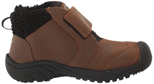 KEEN Kootenay 4 Mid Height Insulated Waterproof Snow Boots, Toasted Coconut/Vapor, 6 US Unisex Big Kid