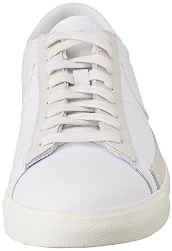 Nike Blazer Low Leather Mens Trainers CW7585 Sneakers Shoes (UK 7 US 8 EU 41, White sail Platinum Tint 100)