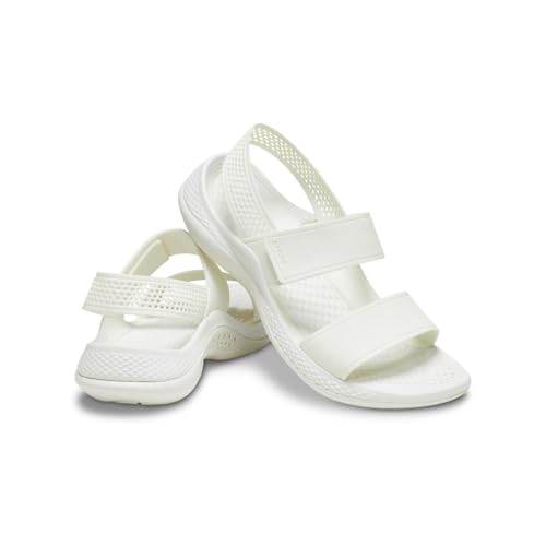 Crocs LiteRide 360 Sandals for Women, Almost White, Numeric_7