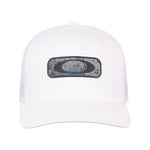 Oakley Indy Hologram Patch Trucker Stretch-Fitted Hat (White, L/X)