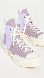 Converse Women's Chuck 70 Plus Sneakers, LucidLilac/VaporViolet/Egret, Purple, Blue, 8.5 Medium US