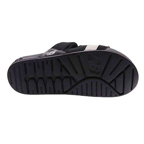 New Balance Women's 202 V2 Sandal, Black/White, 9