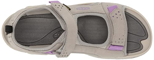 KEEN Women's Drift Creek Two Strap Open Toe Water Sandals, Drizzle/English Lavendar, 10