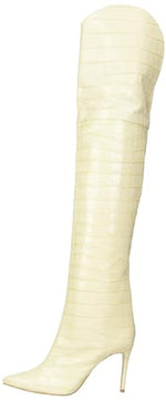 Schutz Women's Maryana Over-The-Knee Boot, Eggshell, 8
