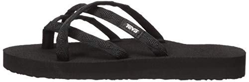 Teva Women's Olowahu Flip-Flop (39 M EU / 8 B(M) US, Mix Black on Black)