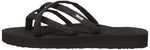 Teva Women's Olowahu Flip-Flop (39 M EU / 8 B(M) US, Mix Black on Black)